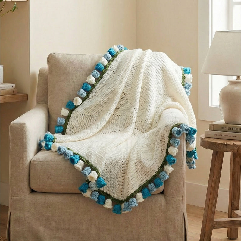 Plaid'amour - Bouquet de fleurs au crochet